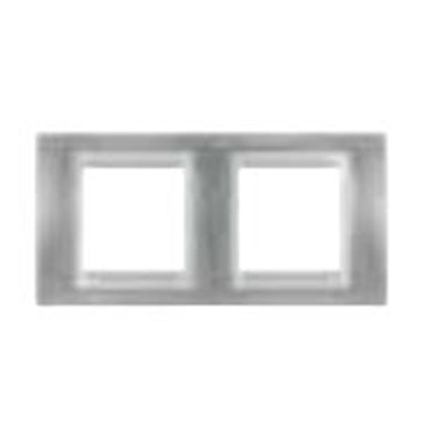 SCHNEIDER ELECTRIC U66.004.298 MARCO 2 ELEMENTOS HORIZONTAL AZUL SERIE UNICA TOP GRAFITO