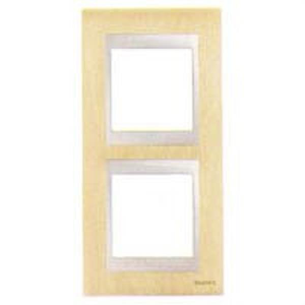 SCHNEIDER ELECTRIC U66.004V.0M1 MARCO 2 ELEMENTOS VERTICAL HAYA NATURAL UNICA TOP
