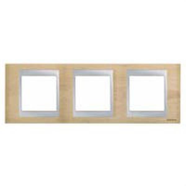 SCHNEIDER ELECTRIC U66.006.0M1 MARCO 3 ELEMENTO HORIZONTAL HAYA NATURAL UNICA TOP
