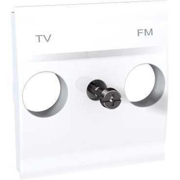 SCHNEIDER ELECTRIC U9.440.18 *CARATULA TOMA TV/FM BLANCO POLAR SERIE ÚNICA