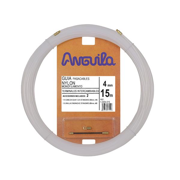 ANGUILA 12004015 Pasacables intercambiable nylon 4mm 15m natural