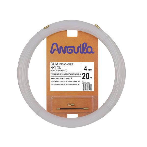 ANGUILA 12004020 Pasacables intercambiable nylon 4mm 20m natural