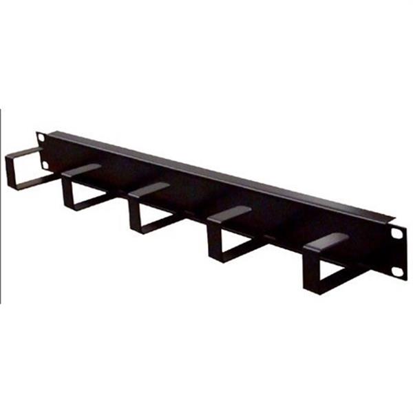 OPENETICS 5526 Panel guía cables horizontal con 5 liras metálicas (1 U)