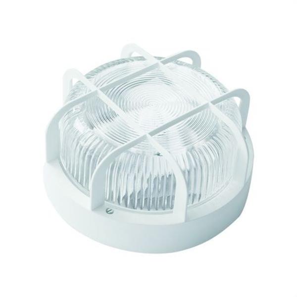 FENOPLASTICA 7200 N Aplique redondo 100W E27 rejilla polipropileno negro