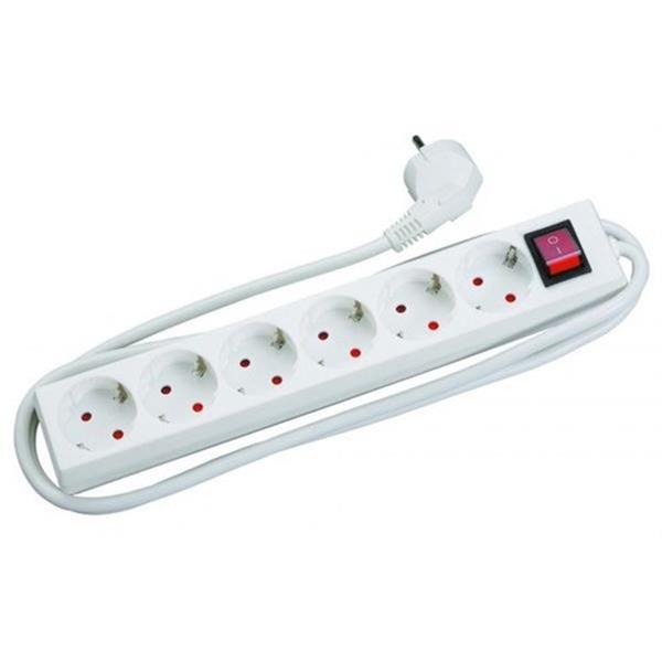 FENOPLASTICA 279 B Base sextuple bipolar conInterruptor blanco