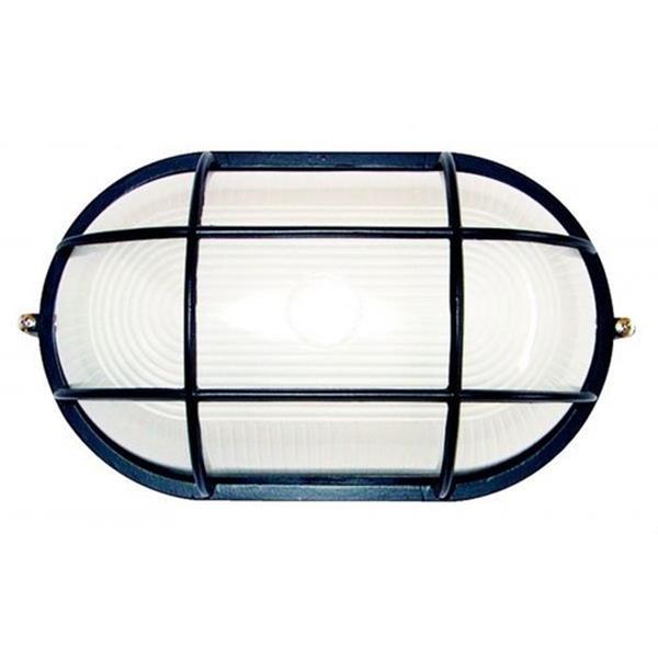 FENOPLASTICA 8403 B Aplique aluminio oval 100W serie ALPHA blanco