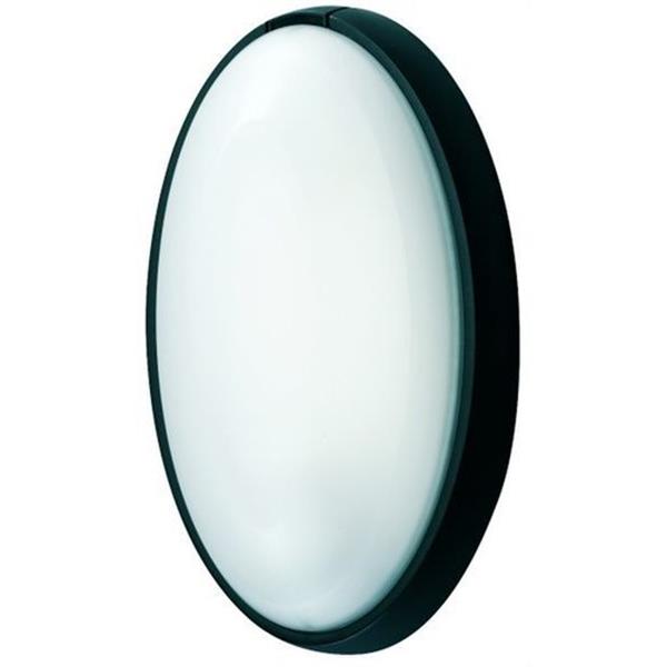 FENOPLASTICA 7400 B Aplique estanco oval E-27 IP44 anclaje sin tornillo blanco