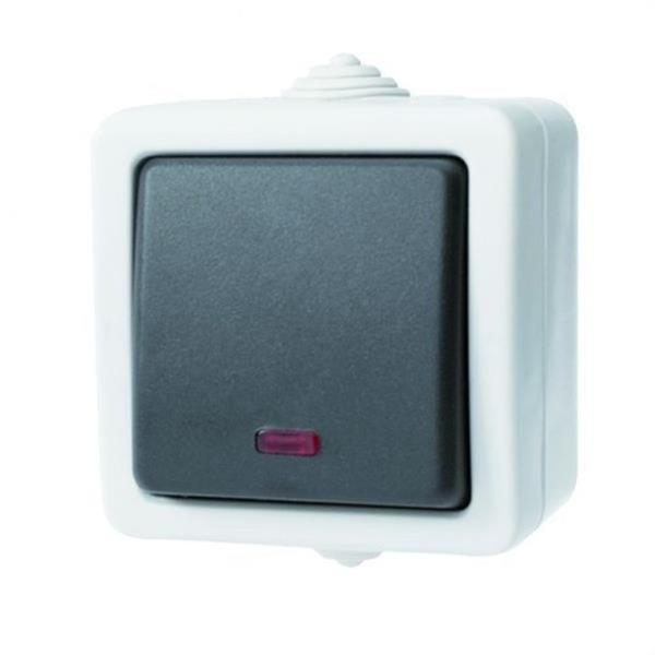 FENOPLASTICA 5408 G Pulsador superficie IP54 16A 250V