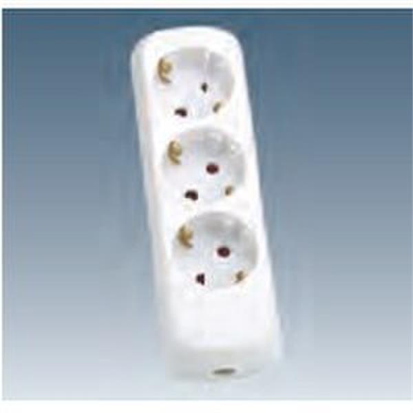 SIMON 10403-31 Base enchufe triple TT lateral
