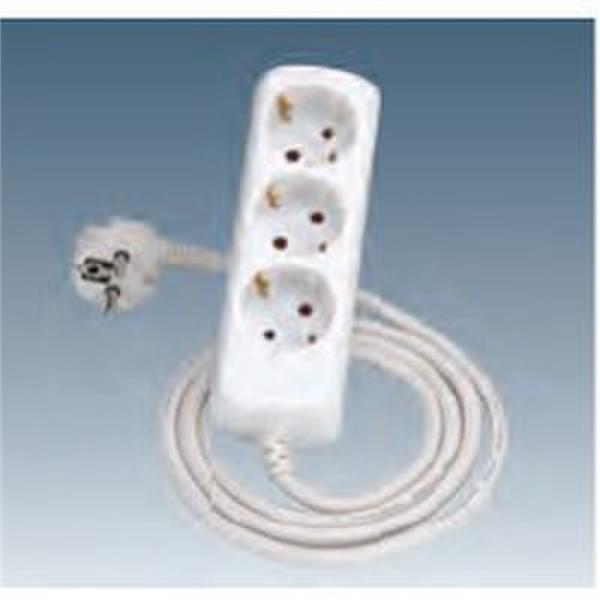 SIMON 10413-31 Base enchufe triple TT lateral+conexión