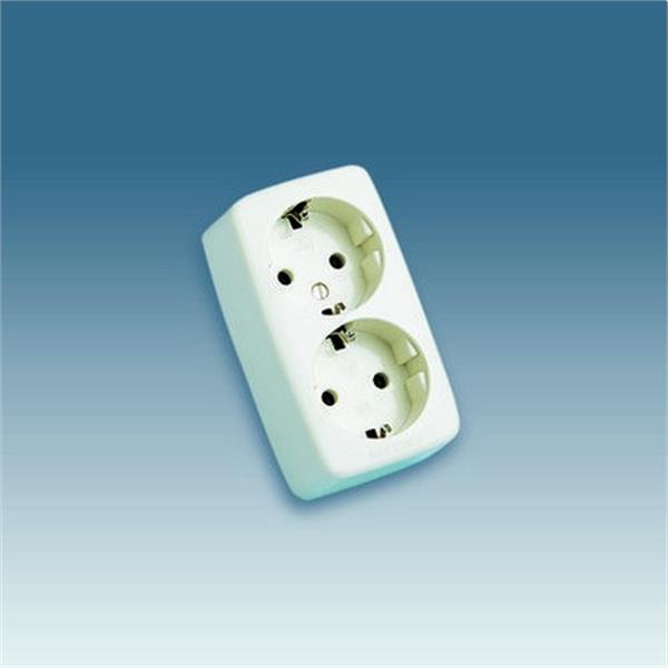 SIMON 10462-31 Base enchufe doble TT lateral