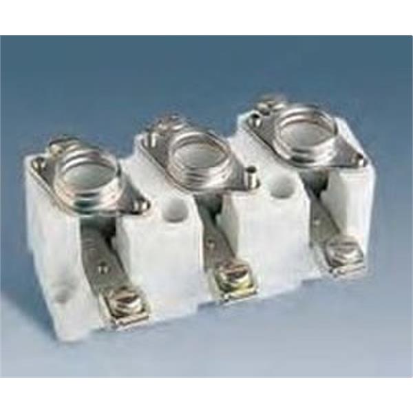 SIMON 12061-61 Base portafusible D02 63A 3P conexión para abrazadera