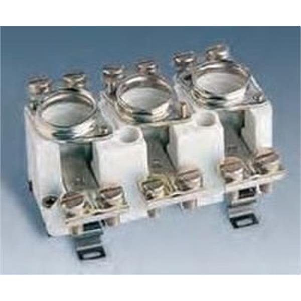 SIMON 12070-61 Base portafusible D01 16A 3P conexión para estribos