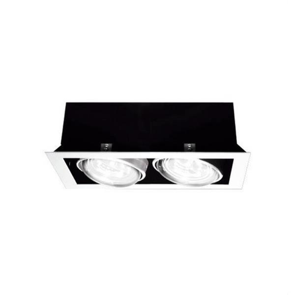 NEXIA 02432-0 Downlight KARDAN 2 lámparas QR111 2x100W blanco