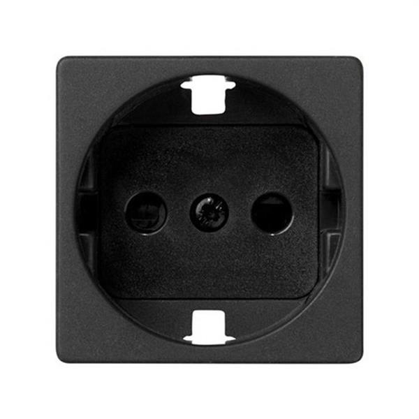 SIMON 2700041-038 Tapa base SIMON 27 PLAY 2P TT schuko+seguridad grafito
