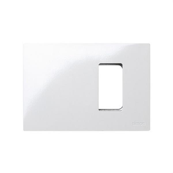 SIMON 2700611-030 Placa americana SIMON 27 PLAY con 1 módulo estrecho blanco