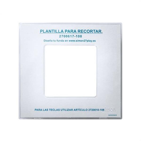 SIMON 2700617-108 Funda SIMON 27 PLAY con 1 elemento transparente