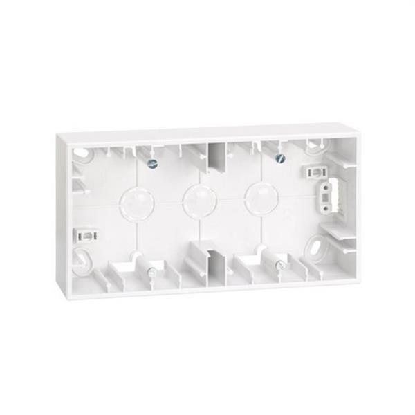 SIMON 2700752-030 Caja superficie SIMON 27 PLAY con 2 elemento blanco