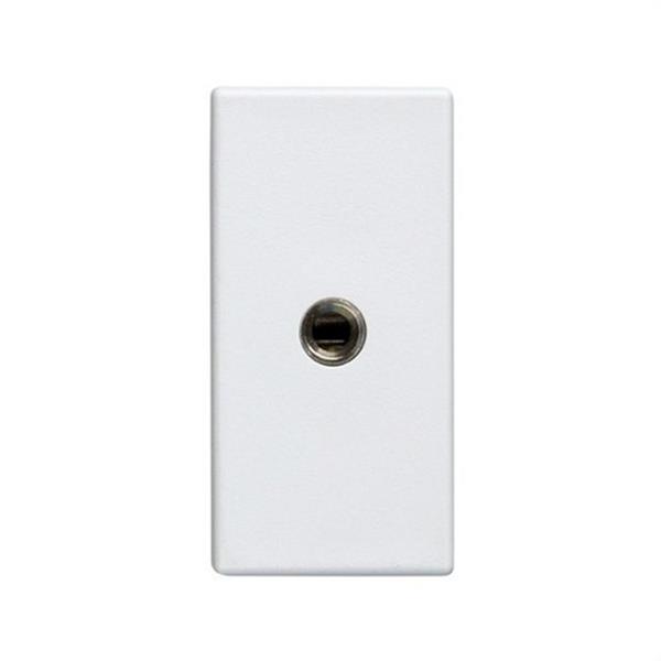 SIMON 2701092-030 Conector SIMON 27 PLAY con tapa MINIJACK módulo estrecho blanco