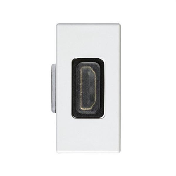 SIMON 2701094-030 Conector SIMON 27 PLAY con tapa HDMI con módulo estrecho blanco