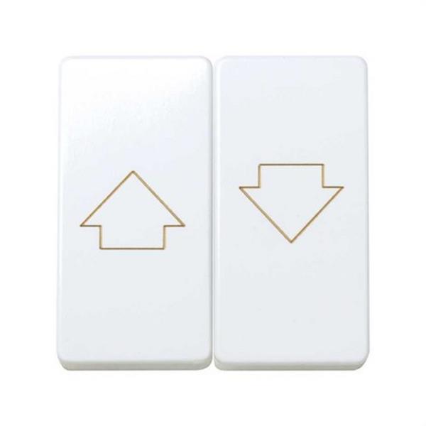 SIMON 27028-35 Tecla doble SIMON 27 Play para persiana blanco nieve