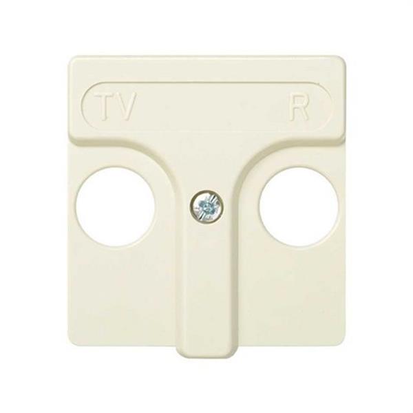 SIMON 27053-31 Tapa SIMON 27 45x45mm para toma R-TV marfil