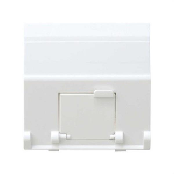 SIMON 27081-35 Base adaptadora universal SIMON 27 para conexiones informáticas blanco nieve