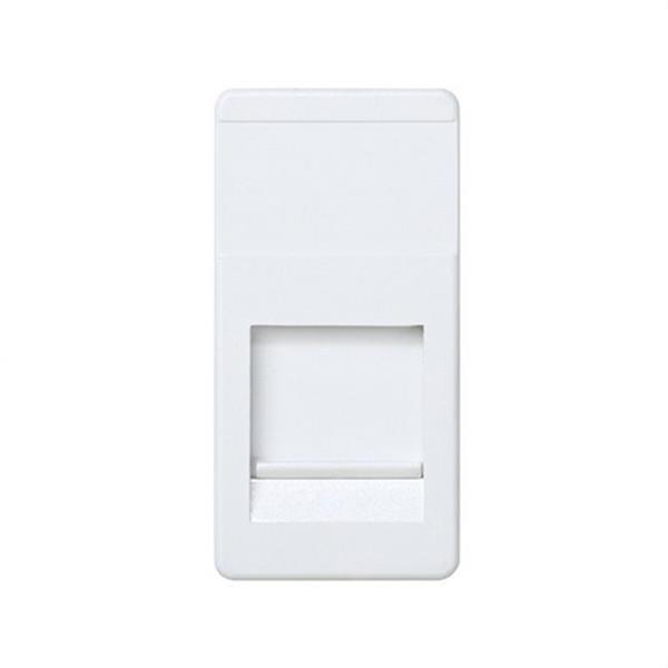 SIMON 27087-34 Tapa informática universal SIMON 27 módulo estrecho blanco nieve