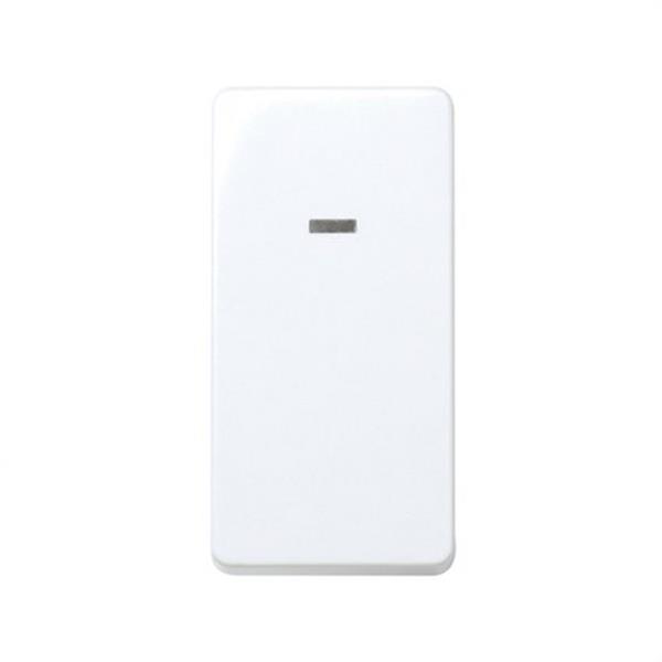 SIMON 27102-64 Interruptor SIMON 27 Play unipolar con piloto estrecho blanco nieve
