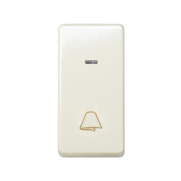 SIMON 27160-61 Pulsador SIMON 27 para grabado campana luminoso y módulo estrecho marfil