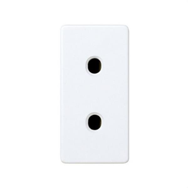 SIMON 27431-64 Base enchufe SIMON 27 bipolar estrecho sin TT 10/250 blanco nieve