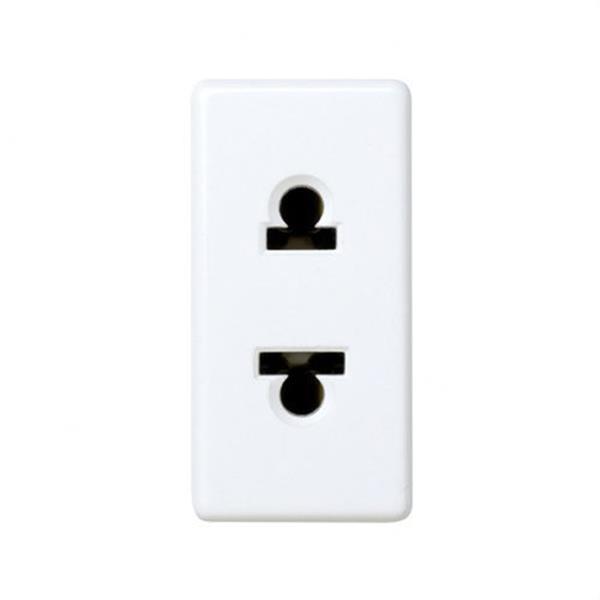 SIMON 27438-34 Base enchufe SIMON 27 bipolar mixta estrecha blanco nieve