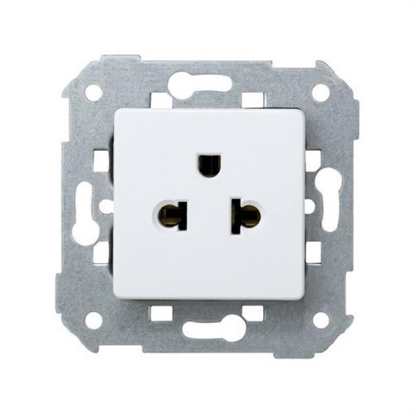 SIMON 27439-35 Enchufe SIMON 27 2P mixta europea/americana 10A blanco nieve