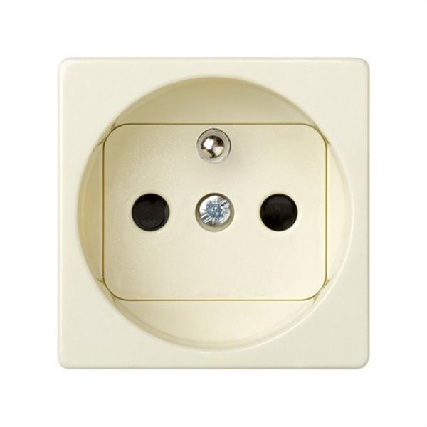 SIMON 27458-32 Base enchufe SIMON 27 bipolar TT Francesa con seguridad marfil