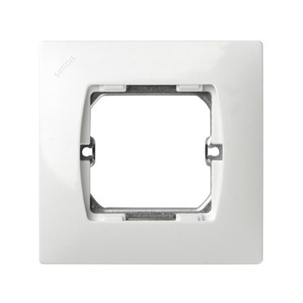SIMON 27601-65 PLACA SIMON 27 CON 1 MÓDULO ANCHO SIN GARRA BLANCO NIEVE