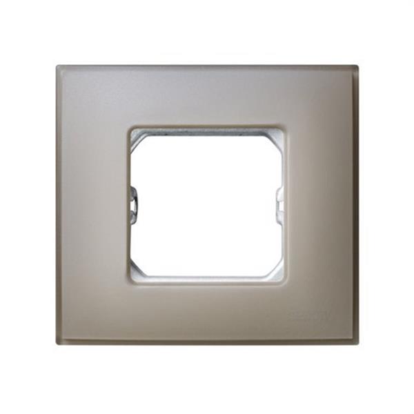 SIMON 27771-65 Placa SIMON 27 NEOS con 1 módulo ancho o 2 estrechos gris mate