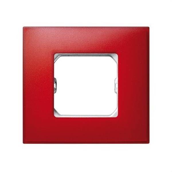 SIMON 27771-66 Placa SIMON 27 NEOS con 1 módulo ancho o 2 estrechos rojo mate