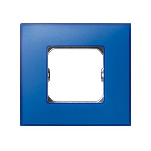 SIMON 27771-67 Placa SIMON 27 NEOS con 1 módulo ancho o 2 estrechos azul eléctrico mate