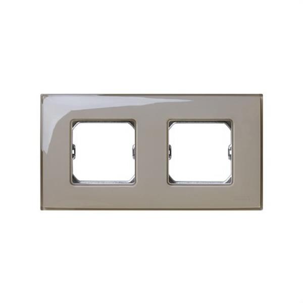 SIMON 27772-34 PLACA SIMON 27 NEOS CON 2 MÓDULOS ANCHOS O 4 ESTRECHOS GRIS SIN GARRA