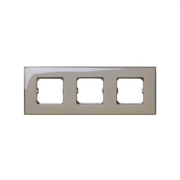 SIMON 27773-34 *PLACA SIMON 27 NEOS CON 3 MÓDULOS ANCHOS O 6 ESTRECHOS GRIS