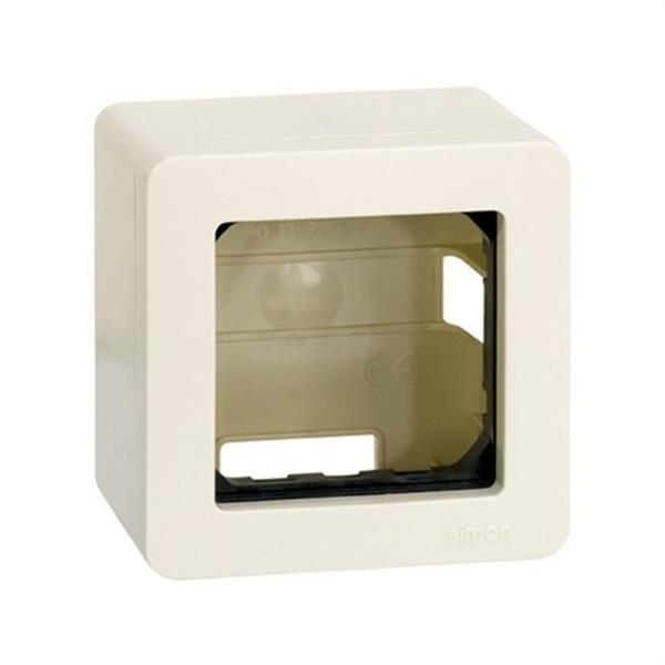SIMON 27811-32 Caja de superficie Simon 27 para 1 elemento marfil