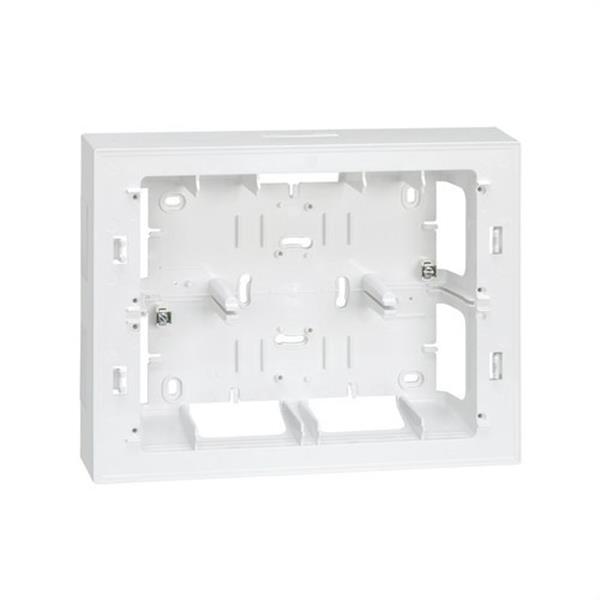 SIMON 27866-65 Caja superficie SIMON 27 CENTRALIZACIONES para placa 27722 blanco nieve