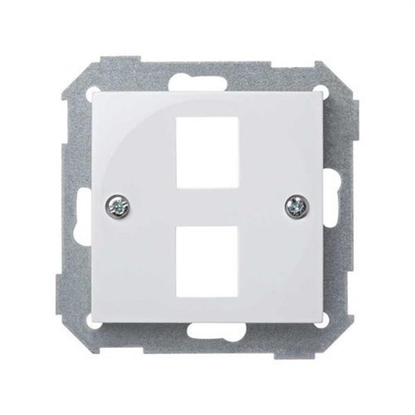 SIMON 28089-30 *Adaptador 2 RJ-45 AMP Simon 28 blanco nieve