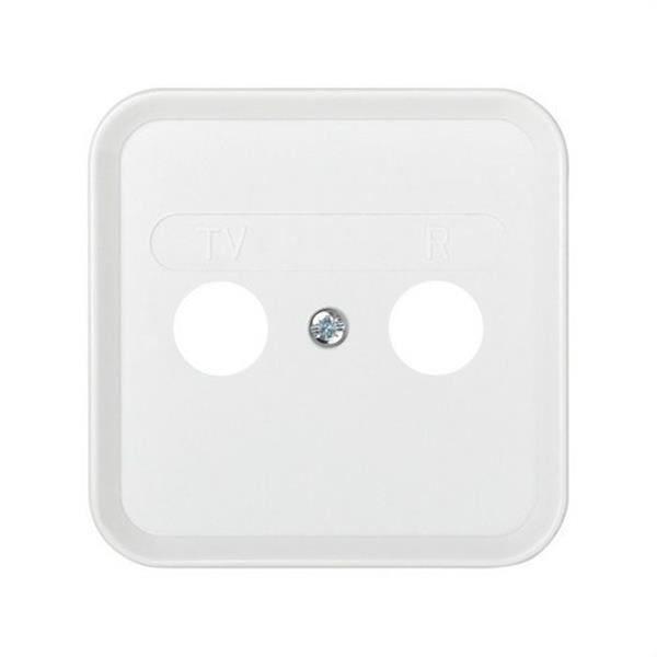 SIMON 31053-60 Placa SIMON 31 para toma R-TV 0 blanco