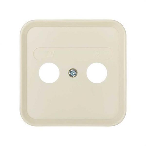 SIMON 31053-61 Placa SIMON 31 para toma R-TV 0 marfil