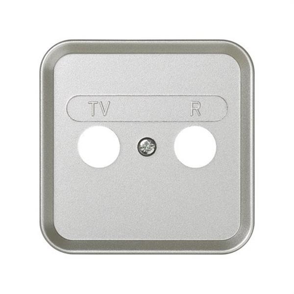 SIMON 31053-63 Placa SIMON 31 para toma R-TV 0 aluminio
