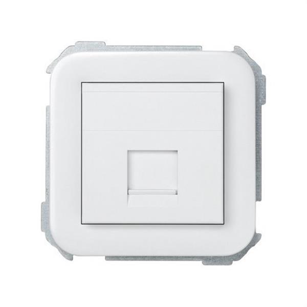 SIMON 31085-60 Tapa informática SIMON 31 con 1 conector universal blanco nieve