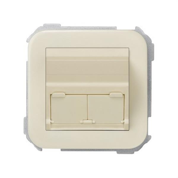 SIMON 31086-31 Base adaptadora SIMON 31 para conexiones informáticas marfil
