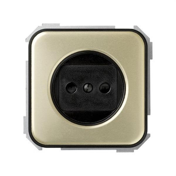 SIMON 31431-66 Base enchufe SIMON 31 normal con seguridad 2P 16A 250V marrón decorado