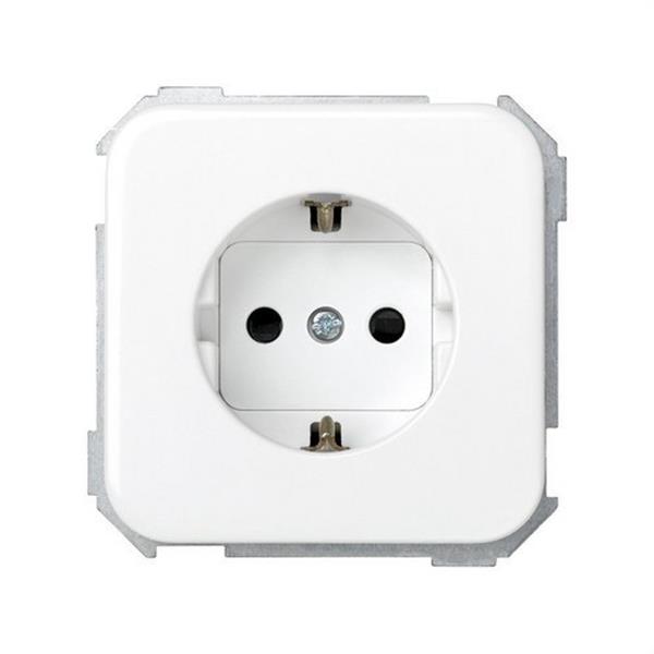 SIMON 31432-60 Base enchufe SIMON 31 schuko con seguridad 16A 250V blanco nieve
